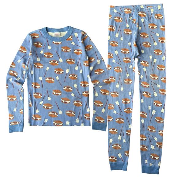 Hanna Andersson Organic Cotton Pajamas 3 Sets, Boy’s Size 12, Blue Multi - Picture 3 of 12